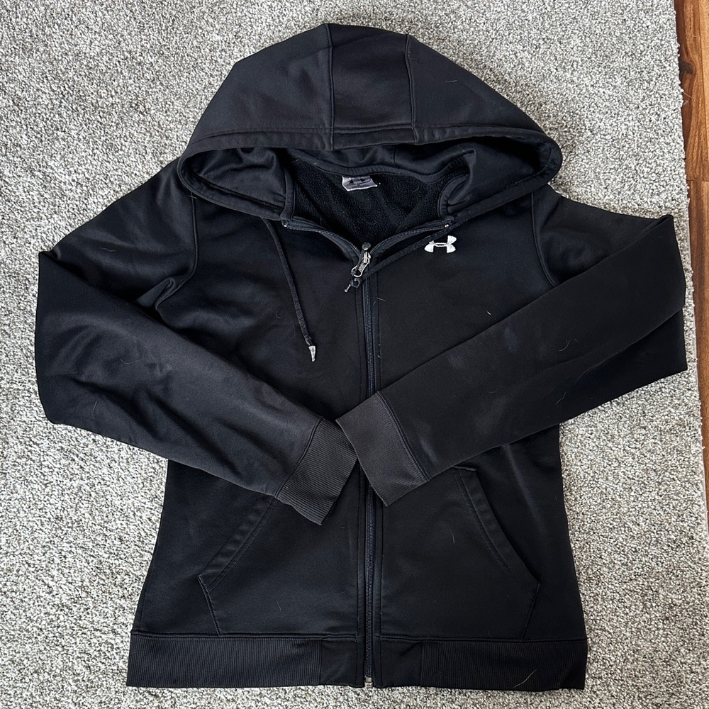 Under Armour Women's Black Zip-Up Hoodie Jacket